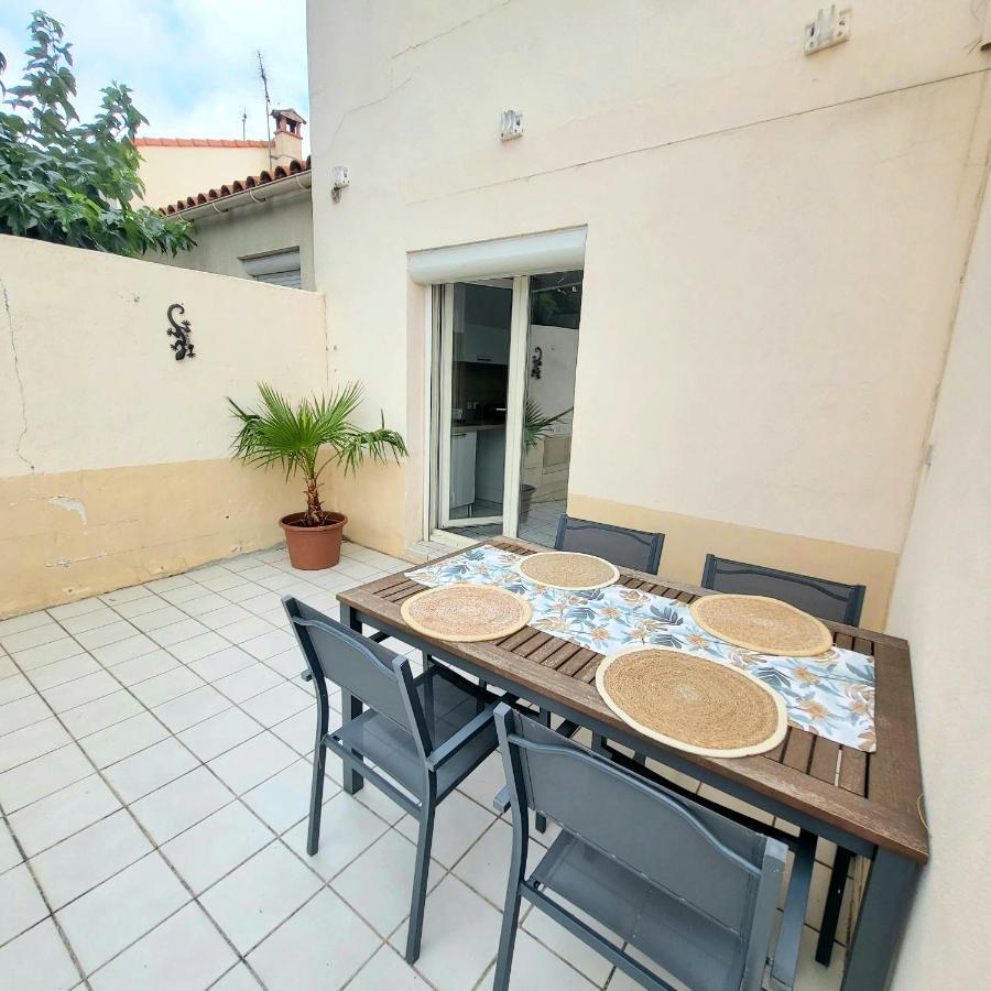 Bel Appartement Avec Jardin De 30M2 , Climatise Avec Parking Et Arrivee Autonome Cabestany Exterior photo
